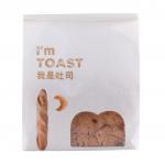 OEM White Gravure Custom Printed Bakery Bags With Window Transparent for sale