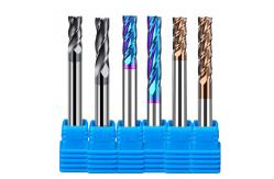 China Double Flutes Tungsten Carbide End Mill 1/4 Inch Router End Mill 6mm supplier