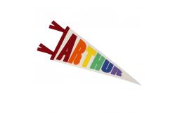 China 100D Polyester Triangle Pennant Banner CMYK Printing supplier