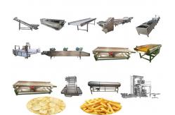 China Potato Chips Equipment French Fries Making Machine Potato Chips Processing Line supplier