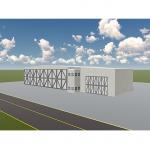 Easy Assembly Prefab Metal Building Construction , Painted Galvanized Steel Frame for sale