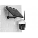 Infrared 0.00001LUX 5W Solar Battery CCTV Camera 20m IR for sale