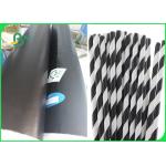80gsm Black Printed Drinking Paper Straw Base Paper Kraft Paper for sale