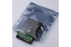 China 0.075mm ESD anti static package Zipper Open Top Aluminum Back Seal supplier