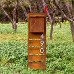 outdoor material Authentic Outdoor Antique Mailbox Beautiful Look Apartment Mailboxes for sale