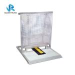 Straight Security Crowd Control Panel Platform With Tray Cable Ramp Use for sale