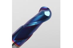China Tungsten Steel Ball Nose End Mill  for Copper and Aluminum Machining supplier