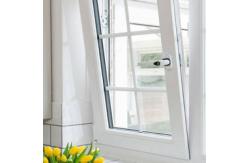 China White Tilt And Turn UPVC Window Double Glass Outward Swinging Windows Customizable supplier