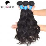 Unprocessed Natural Black Burmese Remy Hair , Water Wave Hair Extensions for sale