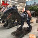 High Quality Realistic Animatronic Dinosaur Escape Room Wall-Mounted Decorative Raptor Dinosaur Head for sale