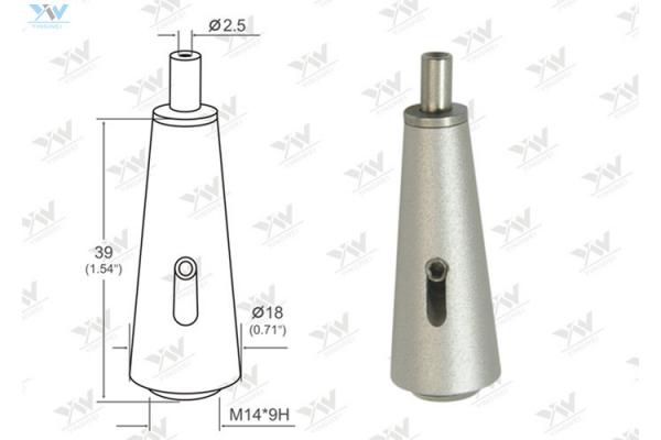Cone Shaped Lock Cable Grippers Satin Plated Brass Material Gripper
