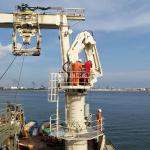 22m Electrical Hydraulic Ccs Small Knuckle Boom Crane Offshore for sale