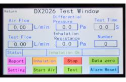 China EN149 2000 Respirator Breathing Resistance Tester Air Flow 95L/ min supplier
