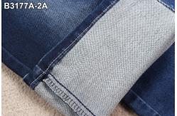 China Mercerizing 9.5 Oz Stretch Denim Fabric Fake Knitted Dark Blue supplier