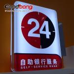 Indoor & outdoor round graphic printed light box for sale