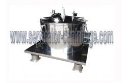 China PLC Control Manual Chemical Centrifuge , Plant Extraction Alcohol Solution Dewatering Centrifuge supplier