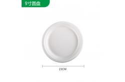 China Customized Disposable Paper Plate Round Sugarcane Pulp Paper Plate for Birthday Cake supplier