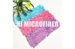 China 100% Polyester Material Fluffy 18 Chenille Wet Mop Pad , Microfiber Mop Refill Pad supplier