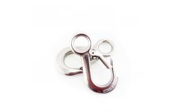 China 304 Stainless Steel Large Eye Crane Lifting Hook with Latch OEM and Durable Design supplier