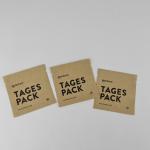Custom Logo Heat Seal 3 Side Seal Bag Flat Kraft Paper Aluminum Foil Pouch Bag for sale