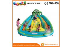 China Customized Interesting Mega Aqua Water Slide Large Inflatable Pool Slide supplier