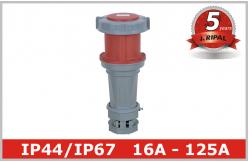 China 16A 32A 125A Waterproof Extension Socket Industrial Coupler IP44 IP67 supplier