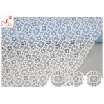Poland Guipure Embroidered Floral Lace Fabric With Water Soluble Poly Milk Silk Azo Free for sale