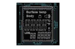 China Segment Positive TN Lcd Display Screen For Infrared Thermometer supplier