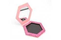 China Hexagon Single Eyeshadow Packaging Empty Makeup Eyeshadow Palette supplier