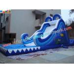 Residential, Commercial grade 0.55mm PVC tarpaulin Outdoor Inflatable Water Slides for sale