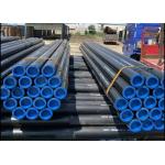 ISO 9001 Carbon Steel ERW Pipe For Oil And Gas Industry Black Coated Plain End for sale