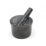 Polished Marble Granite Stone Mortar And Pestle Set For Kitchen Grinding Herb Spices for sale