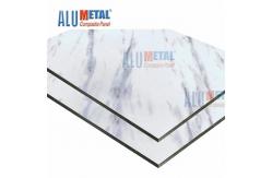 China Brown Marble Pattern Covered Aluminum Composite Panel 3D Exterior Wall supplier