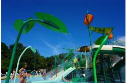 China Sprig Trapa Leaf Waterfall Swimming Pool Fountain SS 304 For Splash Park supplier