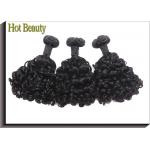 Big Pissy Real Double Weft Human Hair Extensions / Double Drawn Curly Hair for sale
