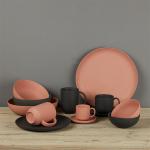ODM Under Glazed Ceramic Plates Sets , European Style Matte Ceramic Dinnerware for sale