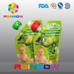 Eco Baby Spout Pouch Packaging For Liquid / Stand Up Liquid Juice Pouch for sale