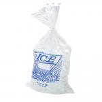 Food Garde Clear Poly Plastic PE Reusable Ice Bags Custom Logo for sale