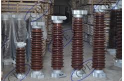 China Glazed Lightning Arrester Insulator 66kV Surge Arrester supplier