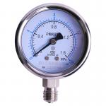 304 316L Stainless Steel Pressure Gauge Radial Diff Pressure Gauge Shake Resist for sale