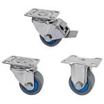 Dajin TPR Stainless Steel Casters Wheels 50mm High Load Capacity 150kg for sale