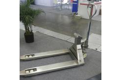 China Mobile Hand Pallet Jack With Weight Scale 5500 Lb Stainless Steel Material supplier