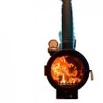 90cm 100cm Ceiling Suspended Fireplace Log Burners Rust Resistance for sale