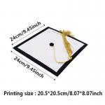Printable Sublimation Graduation Cap Blanks For DIY Printing Sublimation Academic Mortarboard