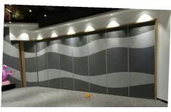China Conference Room Sound Proof Operable Folding Partition Walls Aluminum Frame supplier