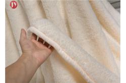 China Sherpa Polyester Fleece Bed Blanket , Super Soft Knit Blanket Heavy Double Layers supplier