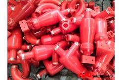 China 4 Replace Drilling Mud Cleaner Hydrocyclone Separators Desilter Cones 80 Degree supplier