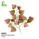 Fire Retardant 60cm Height Artificial Tree Branches , Artificial Birch Leaves Silk