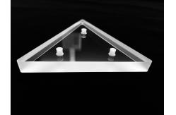 China Optical Quartz Glass Triangular Shape With Hole Fused Quartz Plate Transparent supplier