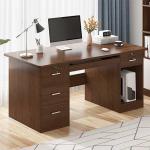 1.2M Home Study Desk Brown Classic Modern Study Table With Locks for sale